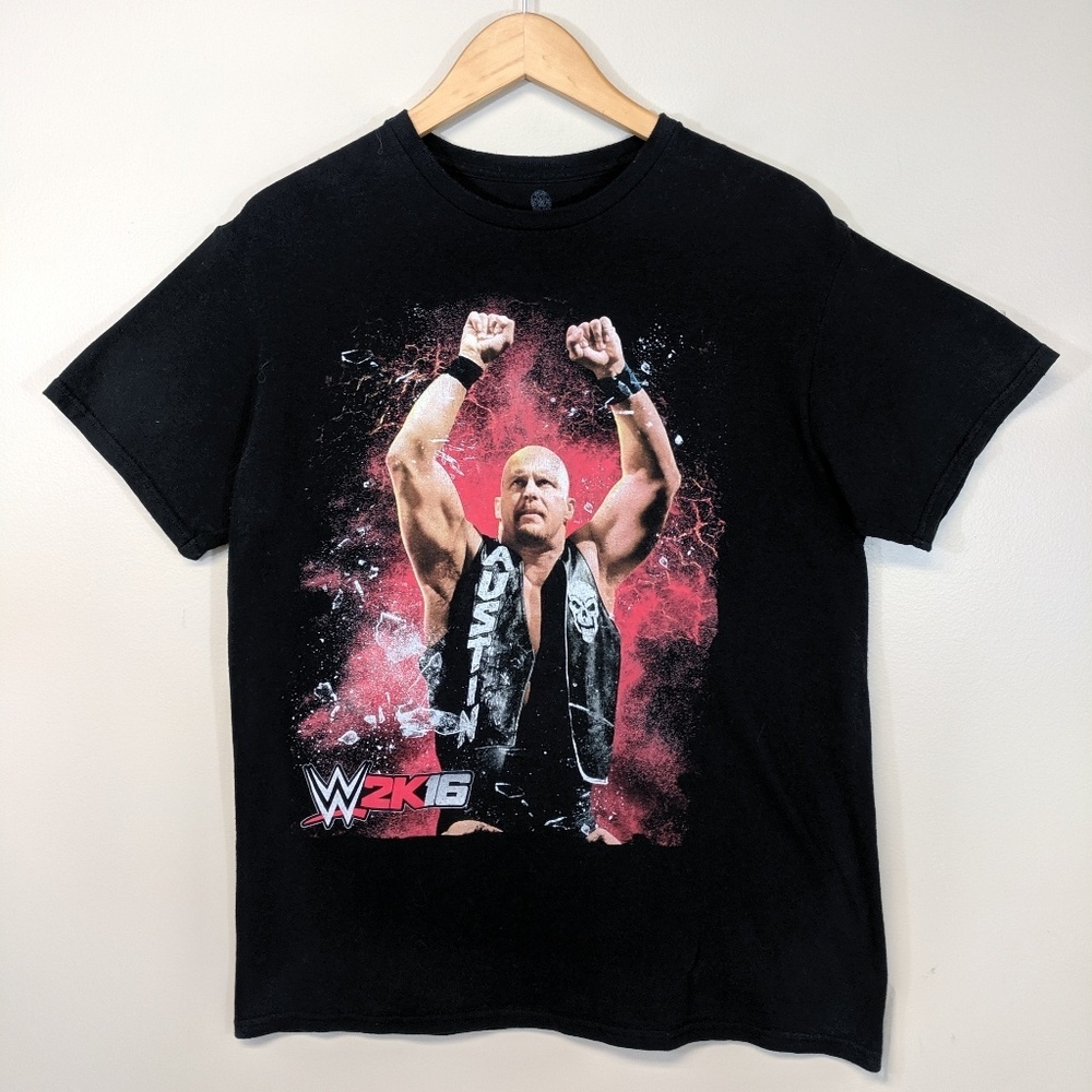 WWE Steve Austin 2K16 Official Merch T-Shirt